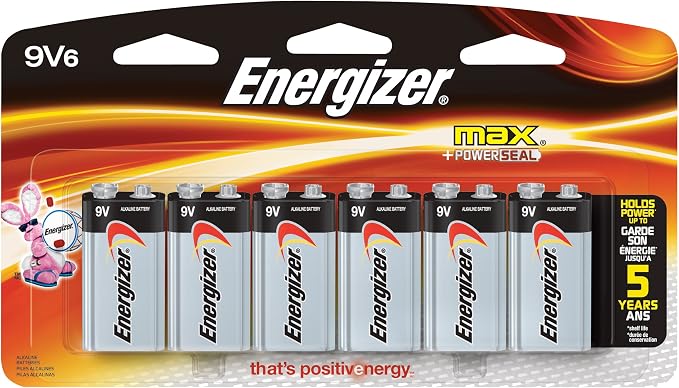 Energizer 9V Alkaline Batteries