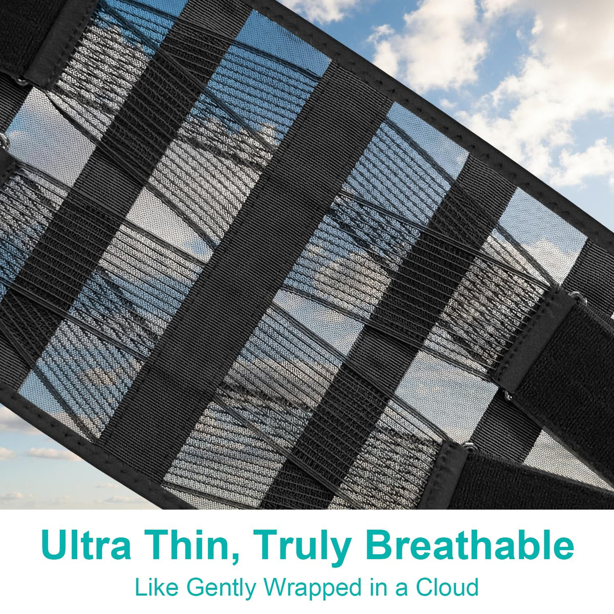 Ultra Thin Lumbar Support Brace - Lightweight Back Pain Relief Belt for Men & Women | Breathable Mesh Design