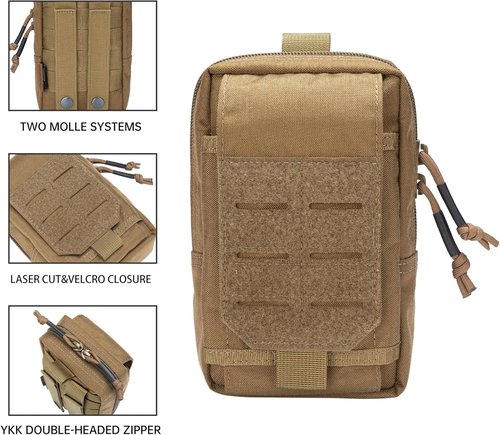 EXCELLENT ELITE SPANKER Tactical EDC Pouch - Versatile Molle Utility Phone Holster Waist Bag