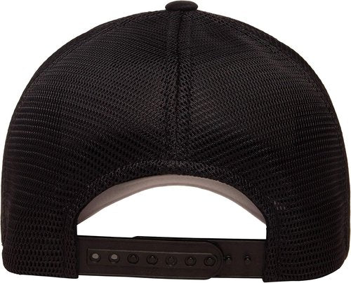Flexfit Men's Trucker Cap - Alpha Black | Stylish One-Size Design for Ultimate Comfort