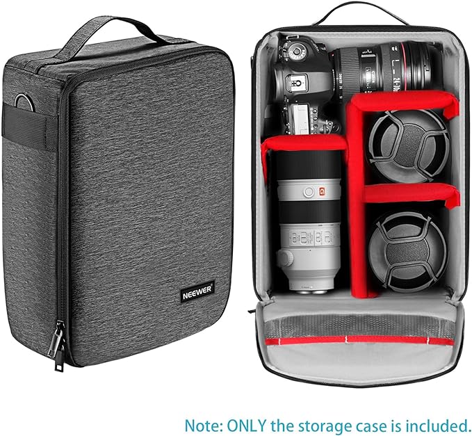 Neewer NW140S Waterproof Camera and Lens Storage Carrying Case 8.7x5.9x12.6