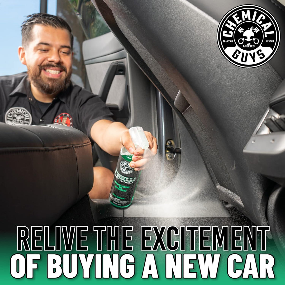 Chemical Guys Keep Your Car New, Interior Care Kit, 6 Piece | New Car Scent Total interior cleaner, VRP, Air Freshener, & microfiber towels for cars and trucks, complete interior refresh