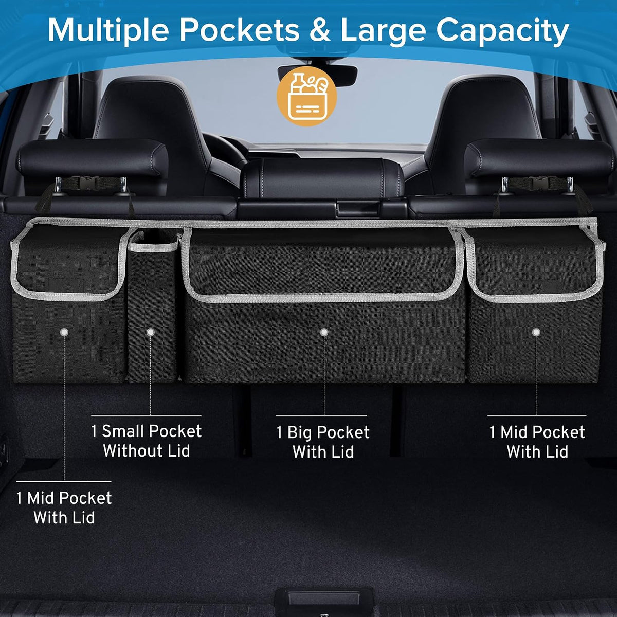 Car Trunk Organizer Storage Bag for Jeep JL JK Wrangler Grand Cherokee