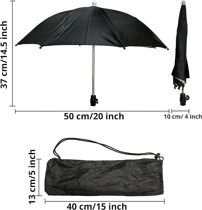 Hot Shoe Umbrella, Protects Camera from Rain