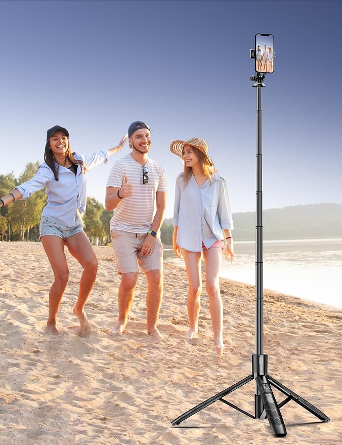 Aluminum 71" Phone Tripod, Travel Tripods