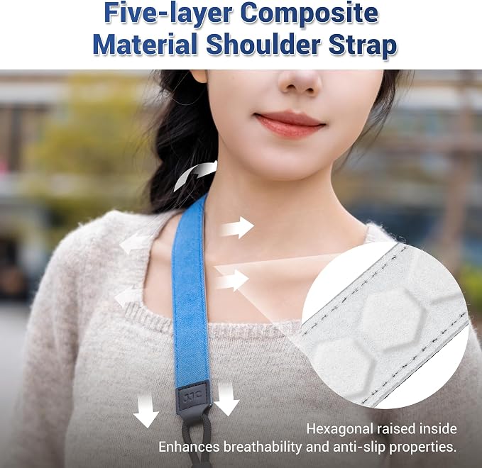 Blue Minimalist Denim lifestyle Camera Shoulder Neck Strap
