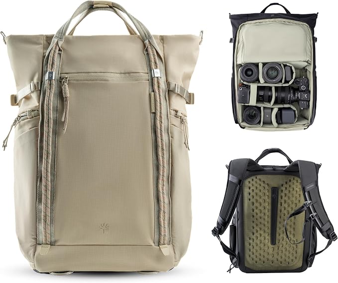 PGYTECH OneGo Roamer Tote Camera Backpack, 18L Water-Resistant Dual Carry Tote