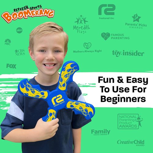 Boomerang Fun | Soft & Easy Outdoor Toy for Kids - Perfect Gift for Ages 6-12 - Ideal for Boys & Girls