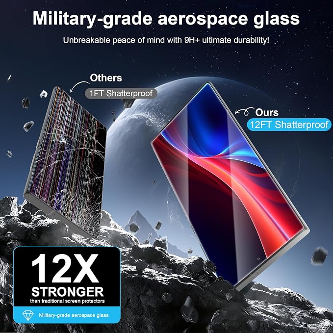 for Samsung Galaxy S22 Ultra Screen Protector 5G, Ultrasonic Fingerprint