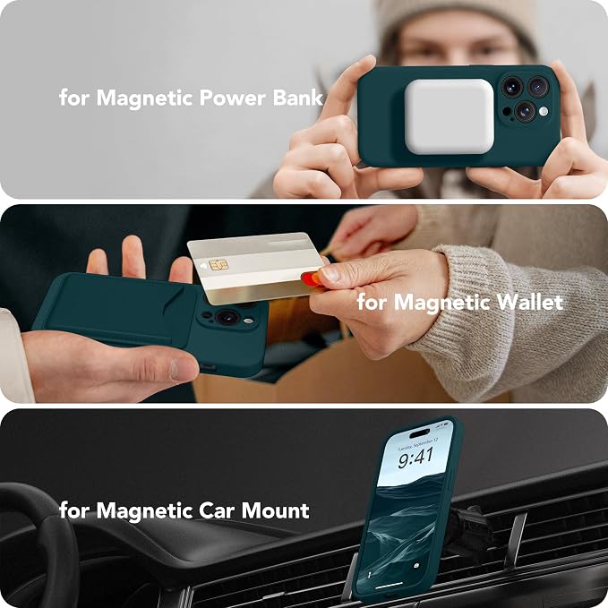 Magnetic for iPhone 15 Pro Case, Compatible