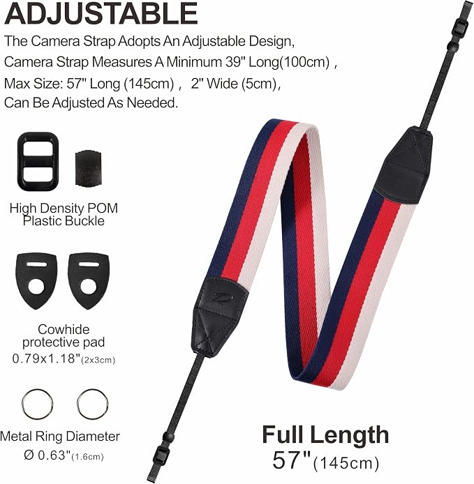 Padwa Lifestyle Stripes Camera Strap