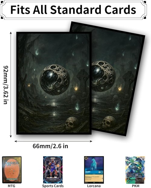 MTG Card Sleeves - Element Series | Ultra Clear Front & Matte Finish Back - 100 Count Standard Size for Magic The Gathering