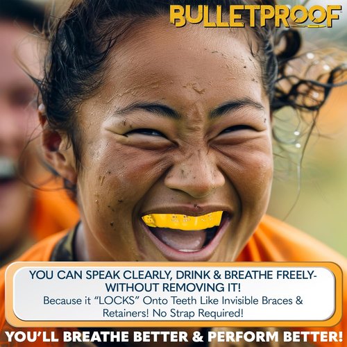 Bulletproof Braces Mouthguard - Thinnest & Strongest Sports Mouth Guard for Braces | Adult, Youth & Kids