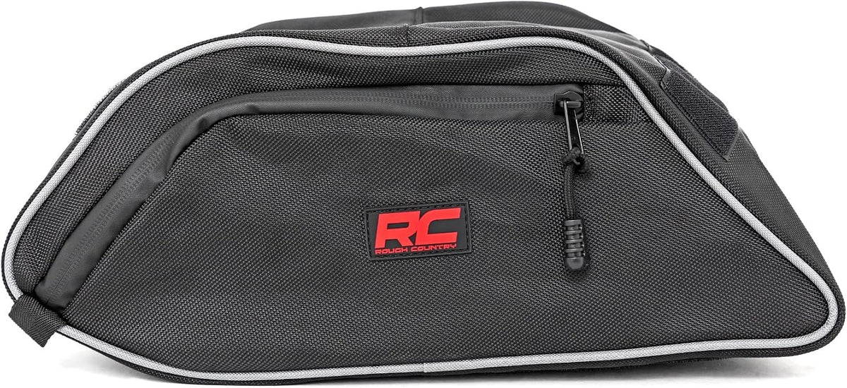Rough Country Center Console Storage Bag for Polaris General XP4 1000 2016+ - Water & Dust Resistant UTV Storage Organizer with Dual Zippers