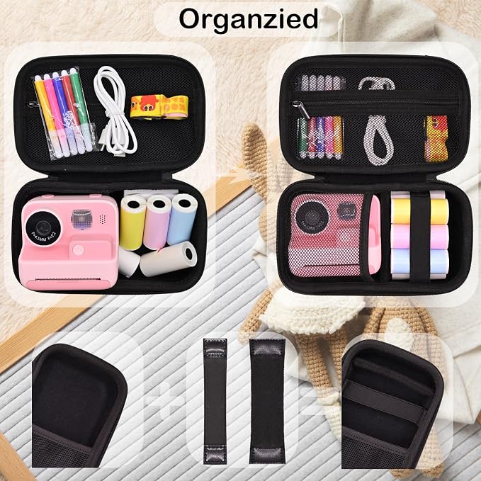 Instant Print Film Camera Case for Kid Cameras & Digital Video Camera, Hard