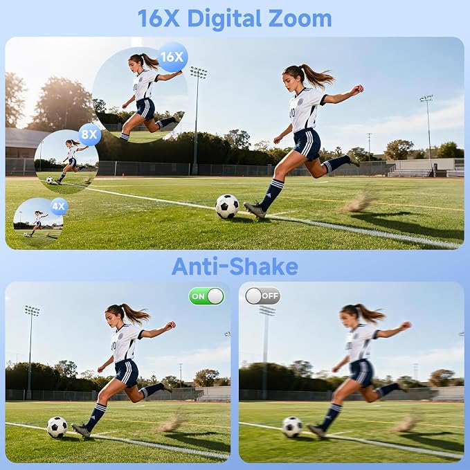 Digital Camera, UHD 75MP 5K Digital Cameras