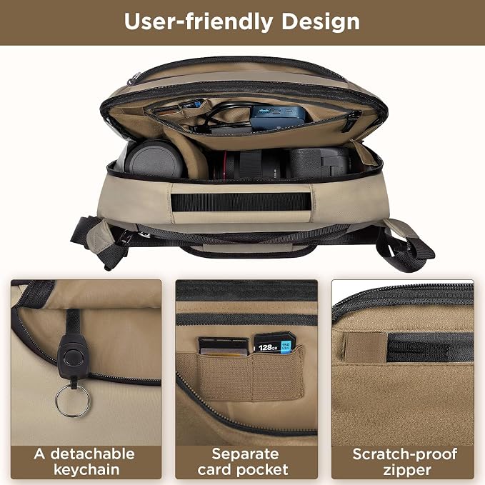 TAAOKA Camera Sling Bag, Waterproof Camera Case