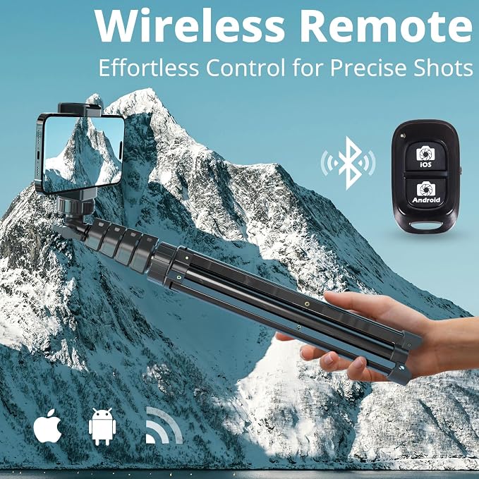 UBeesize 67" Phone Tripod & Selfie Stick, Camera Tripods Stand