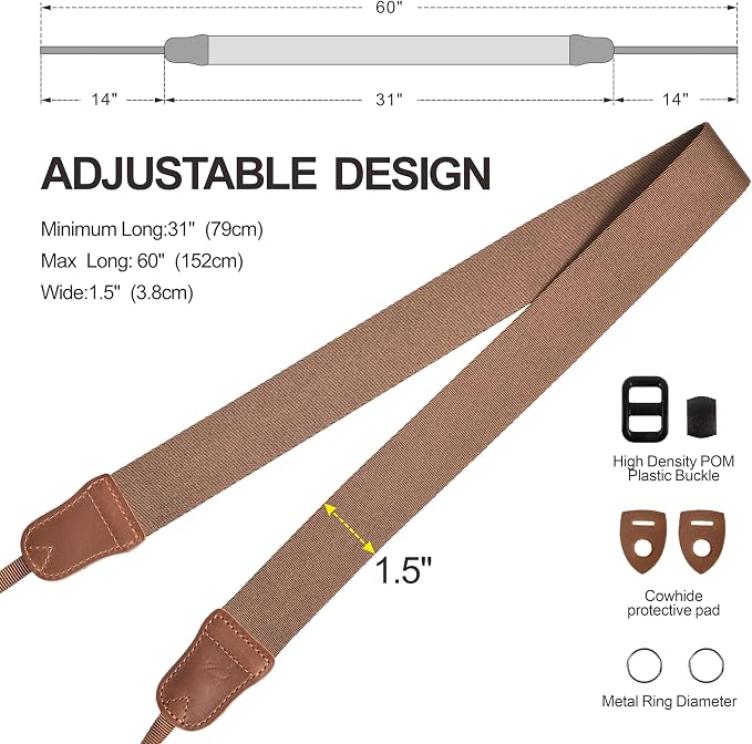 Padwa Lifestyle Brown Camera Strap