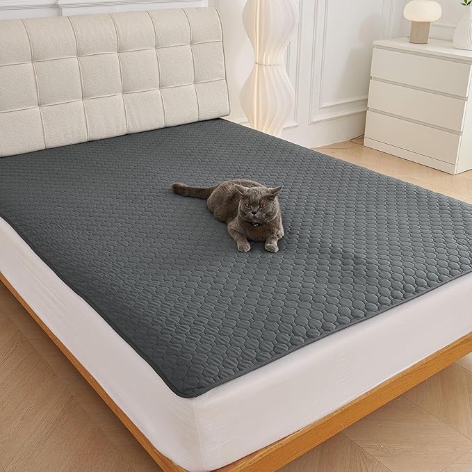 Waterproof Dog Couch Cover Protector Absorbent Quick Dry Non Slip Sofa Cover for Dogs Washable Pet Bed Couch Cover (Grey,28"x39")