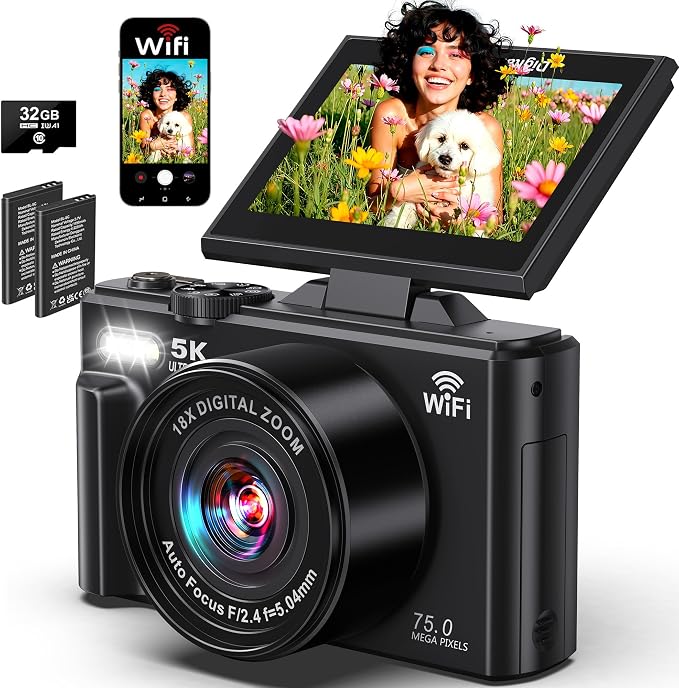 Digital Camera - 5K WiFi Digital Cameras