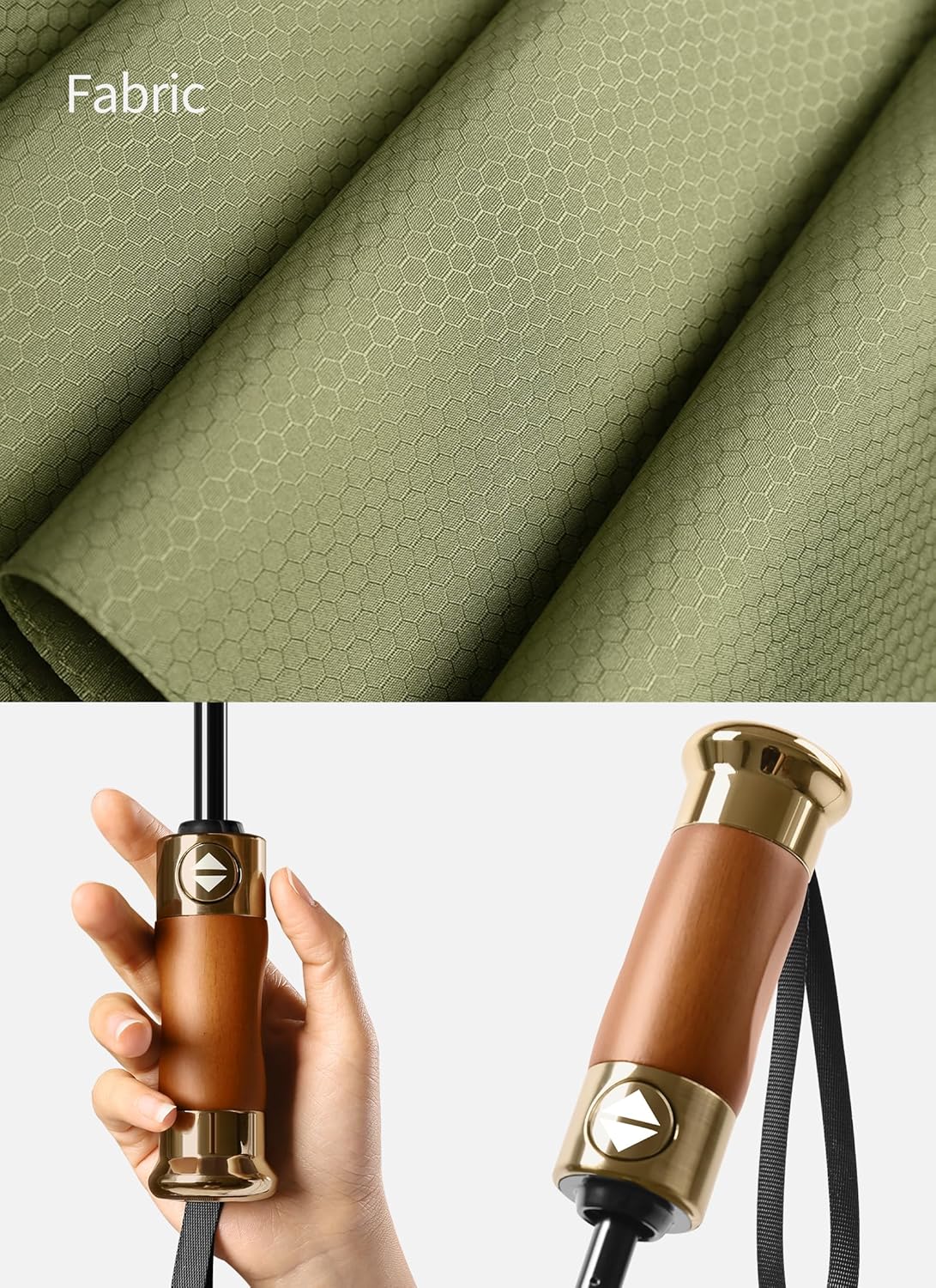 Rain Cats Large Umbrella - 45-Inch Windproof Travel Umbrella with 10 Fiberglass Ribs | Compact & Automatic