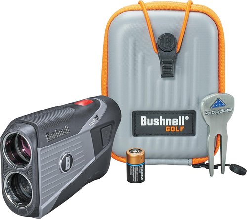 Bushnell Golf Tour V5 - Premium Laser Rangefinder with Patriot Pack | Sleek Black Design