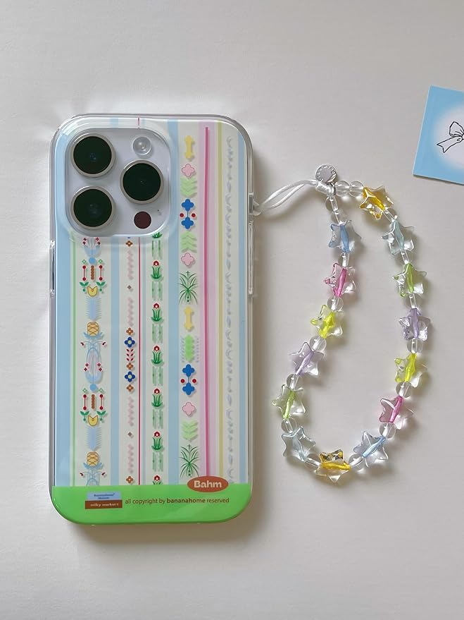 Drawwind Phone Charm Beaded Wristlet Strap Universal Cell Phone Lanyard Cute