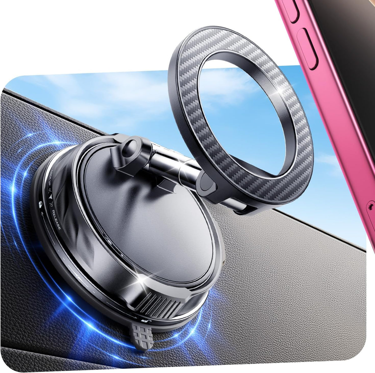 for MagSafe Car Mount [3000gf Strong Magnet & 108+LBS Suction]