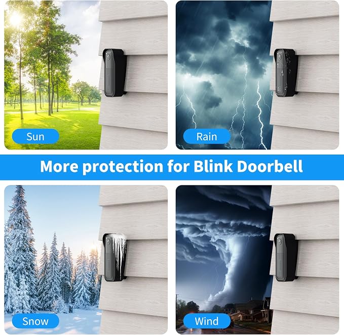 Blink Doorbell Vinyl Siding Mount and Waterproof Door Case, Fit