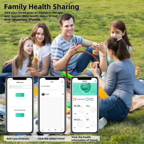 MZJ Smart Ring Fitness Tracker for iOS & Android – Sleep Monitor Heart Rate Blood Oxygen & Pressure 8 Sports Modes IP68 Waterproof NO Subscription Long Battery Life (Champagne Gold, 13#)