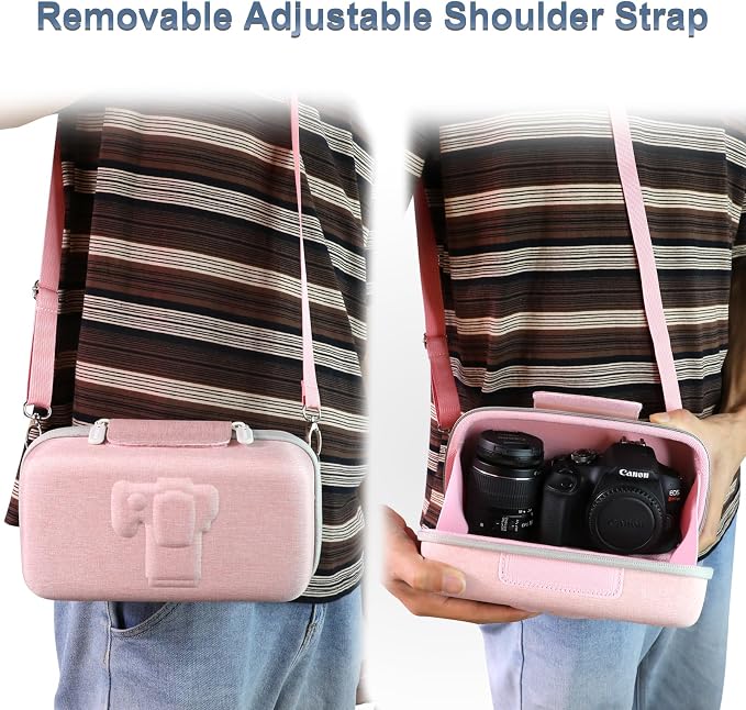 LTGEM Camera Case for Canon EOS Rebel T7 / R50 / R100 / R50 V / T6 / R8 / R10 /