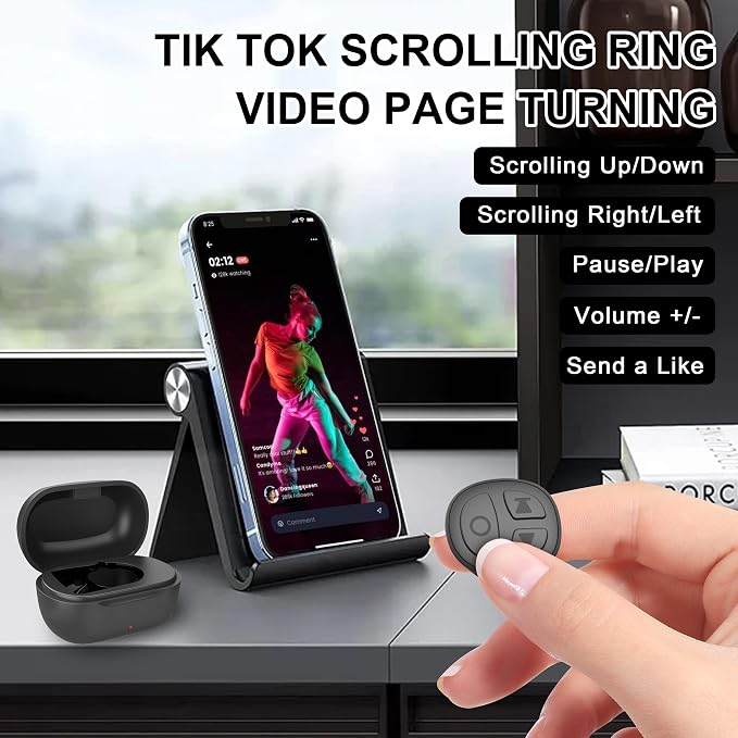 Tiktok Scrolling Ring, Scrolling Ring Remote