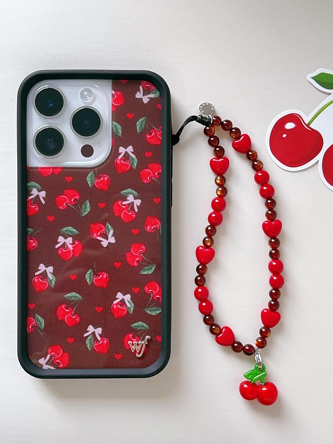Drawwind Phone Charm Beaded Wristlet Strap Universal Cell Phone Lanyard Cute