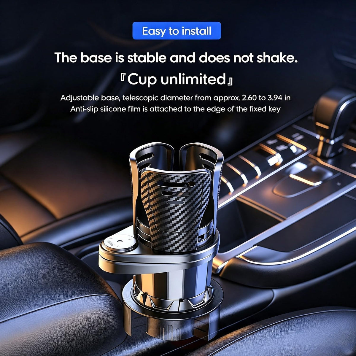 Car Cup Holder Expander for Subaru Crosstrek GT 2018-2023