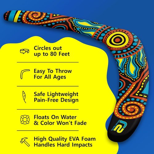 Boomerang Toy by Outdoor Fun | Soft Flying Boomerang for All Ages - Perfect for Beach & Backyard Games