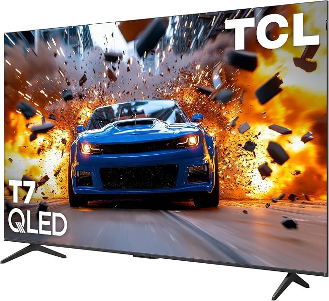 TCL 75" T7 4K QLED Google TV with 144Hz Gaming (75T7) | Smooth Motion for Sports & Gaming