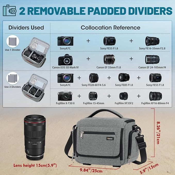 RAINSMORE Waterproof Camera Bag