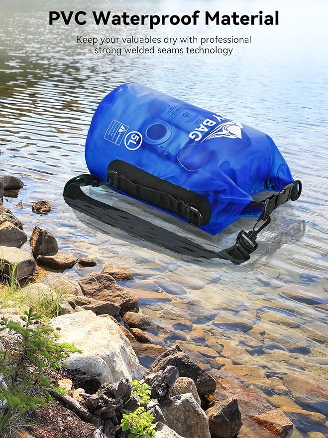 HEETA Dry Bag Waterproof for Women Men, 5L/10L/20L/30L/40L Roll Top Lightweight