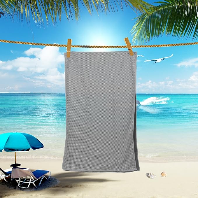 Cooling Towel 20 Pack (40"x12") Ice Towels, 160GSM Soft Breathable, Super Absorbent, Quick Cold Towel, for Bowling, Yoga, Travel, Camping, Golf, Football, Hiking, Outdoor Work
