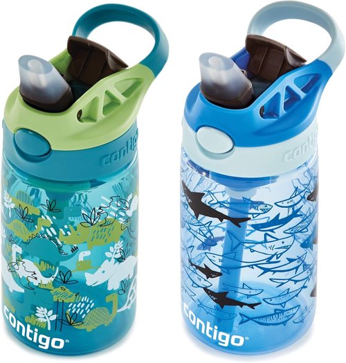 Contigo Aubrey Kids Water Bottle - Leak-Proof Design | Fun Colors & Easy Grip
