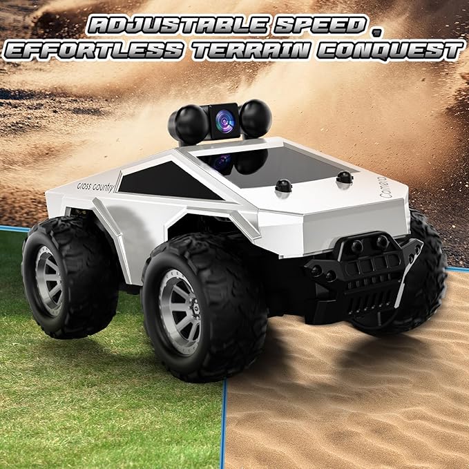 RC Cars with Camera Remote Control Truck with 720P HD FPV Camera, All-Terrain