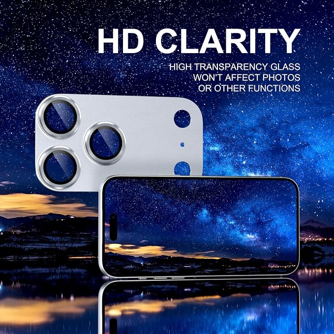 Choiche Compatible for iPhone 17 Pro Max Camera Lens Protector, Strong