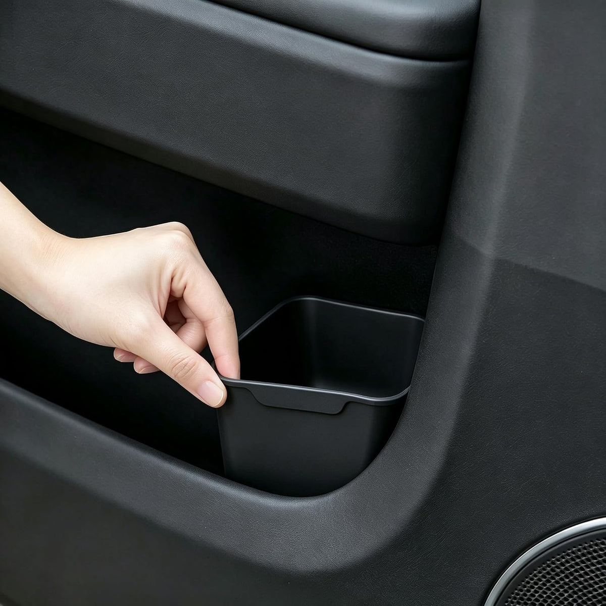 2 Pack Univerval Car Door Trash Can, TPE Car Garbage Bin For Tesla Toyota