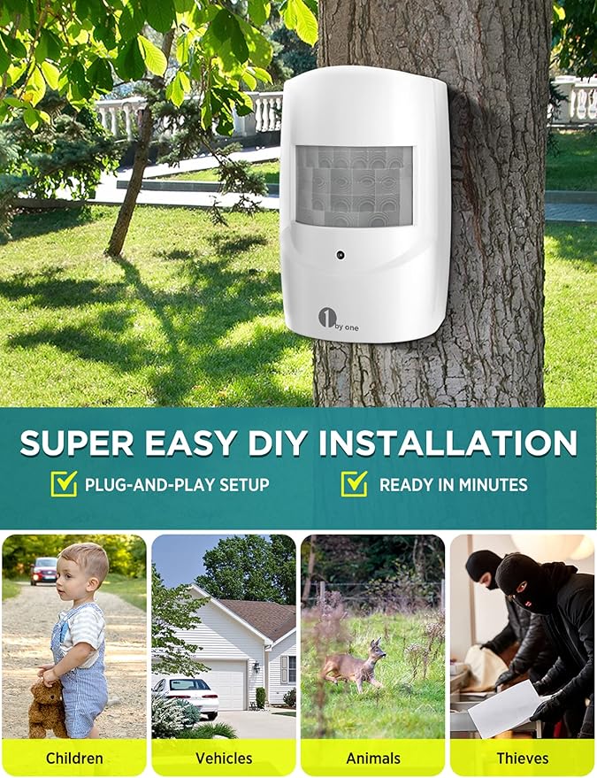 1byone Driveway Alarm, Home Security Alert System