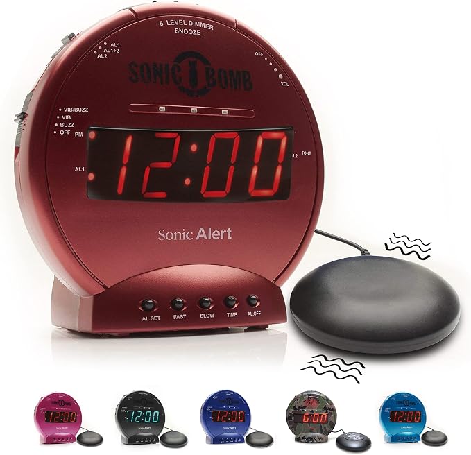 Sonic Alert Sonic Bomb Dual Alarm Clock