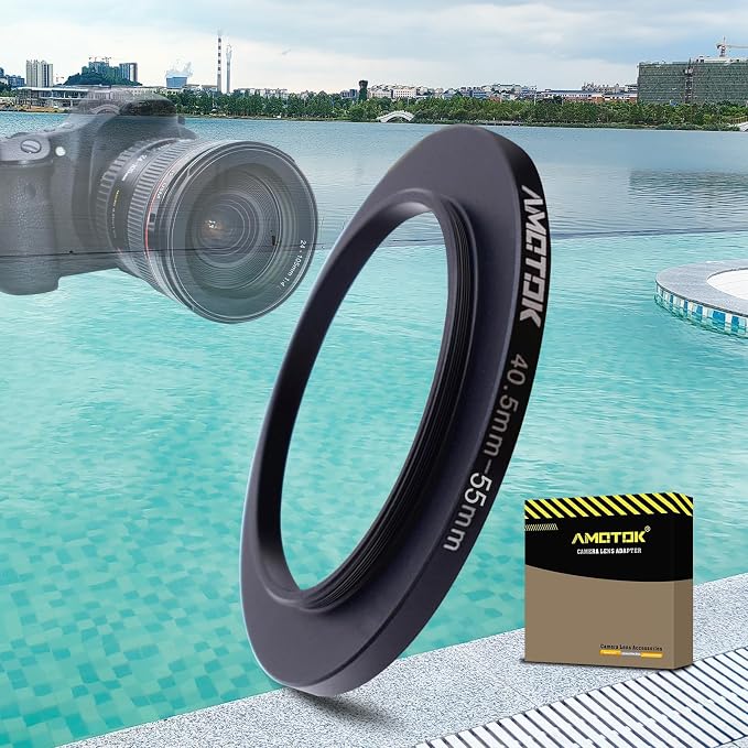40.5mm Lens to 55mm Camera Lens Adapter, 40.5mm to 55mm Filter Step up Ring