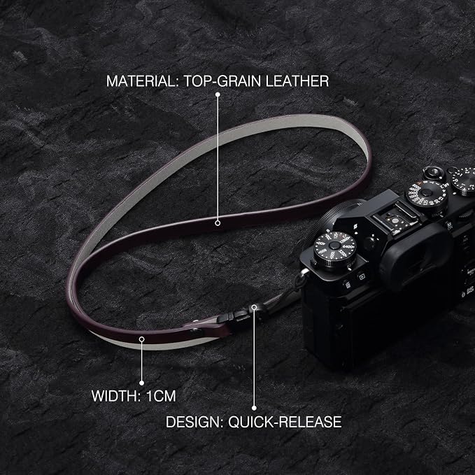 Vintage Minimalist Leather Camera Neck Shoulder Strap