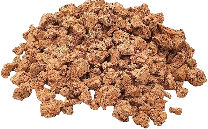 Cork Orchid Bark - Cork Bark Nuggets (3/8"- 3/4") - Natural Cork Bits (10-20mm) for Orchids, Air Plants, Reptiles & Terrariums (15 quarts)