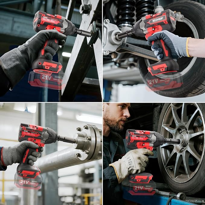Cordless Impact Wrench 1/2 Inch, 1500 N.m/1106ft-lbs Brushless Impact Gun Compatible with Makita 18V Batteries, 3000RPM Electric Power Impact Driver for Car Home(No Battery)